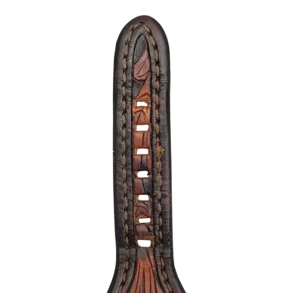 Hadlock Designs Leather Apple Watch Band 42 44 45 46 49mm Western Tooled Cuff